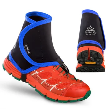 AONIJIE Exterior Unisex Alta Trilha Reflexiva Polainas de Protecção Sandproof Sapato Cobre Para a Execução de Jogging Maratona de Caminhada