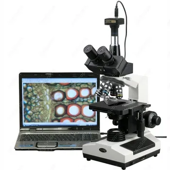 Médico Veterinário Microscópio-AmScope fontes de 40X-2000X Médico de Clínica Veterinária Biológico Composto de Microscópio + Câmera USB