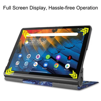 Ultra Fino Tablet Coque Para o Lenovo Yoga Guia YT-X705F de 10,1 polegadas Caso PU Couro Smart Cover para o Lenovo Yoga Tab5 YT-X705 10.1