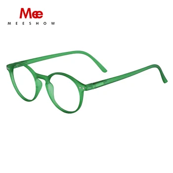 Meeshow Marca de Óculos de Leitura Mulheres Mens o' Retro glasse forma Transparente, Óculos Lesebrillen Europa Elegante leitores de Vidro