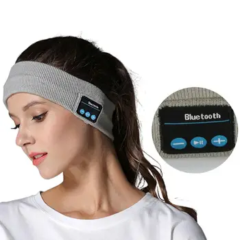 2021 Nova De Alta Qualidade Sem Fio Bluetooth Música Desporto Fone De Ouvido Yoga Ginásio Hairband Malha, De Dormir De Touca De Alto-Falante Fone De Ouvido Com Microfone