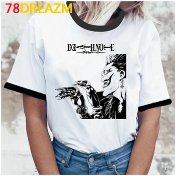 Bleach Ichigo Death Note tshirt femme vintage harajuku harajuku kawaii verão top top tees streetwear vintage