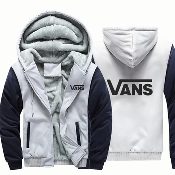 2021 homens de moda de nova Vance costura Harajuku jaqueta grossa camada de esportes de inverno casual casaquinho de rua de terno com zíper capuz