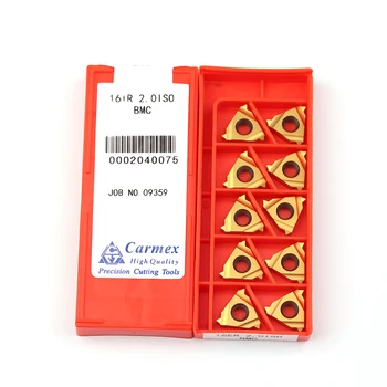 Carmex16IR 16ER ISO 0.50, ISO 0.75, 1.0 ISO 1.25 ISO 1.50 ISO 1.75 2.0 ISO ISO 2.5 ISO BMCCNC torno thread ferramenta de ferramentas de torno