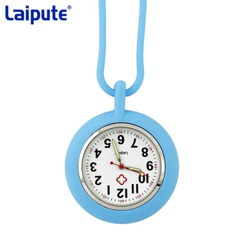 Círculos coloridos Enfermeira Clip-on Fob Broche Pingente Pendurado Relógio de Bolso Para as mulheres Relógios de Quartzo