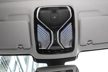 Chrome ABS Teto do Carro Lâmpada de Leitura Quadro a Decoração da Tampa de acabamento Para BMW X5 G05 2019 Prata Auto Acessórios de decoração