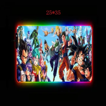RGB para o Anime anime Z Jogos de LED RGB Grande Mousepad Gamer USB Iluminação Backlit arco-íris Computador Tapete Teclado Secretária Pad Xxl