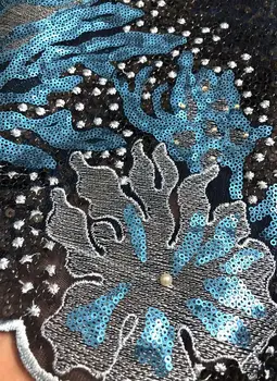 África Organza tecido do Laço,o mais novo de Alta Qualidade o Melhor Design Noir vert bleu Lantejoulas Nigeriano laço Suíço,Africanos, rendas, Tule