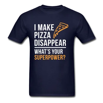 QUAL É A SUA SUPERPOTÊNCIA? T-shirt dos Homens Engraçado Tshirt Pizza Amante T-Shirts Letra Impressa Roupas Alunos Tops, Camisetas de Algodão Personalizado
