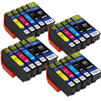 20 Compatíveis T2621-T2634 Tintas para EPSON XP-600 XP-605 XP-700 XP-800 XP600 XP800 XP700 XP605 XP810 XP820 Impressora