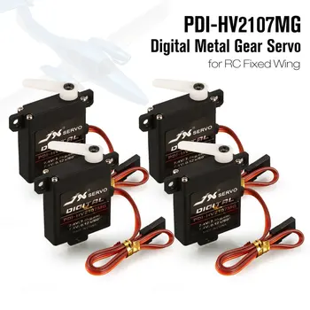 4PCS JX PDI-HV2107MG 7,9 kg Assistida Torque Mini Digital Metal Gear Núcleo de Servo para o RC de Asa Fixa Avião Avião
