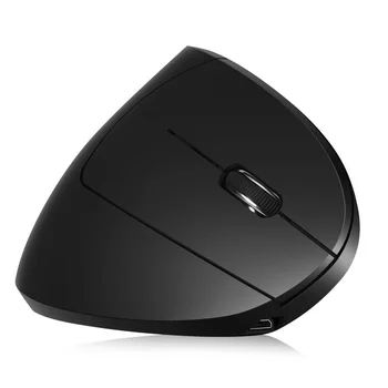 H1 Ergonômico Vertical 2.4 G sem Fio Ajustável 2400DPI Gaming Mouse Ratos para PC