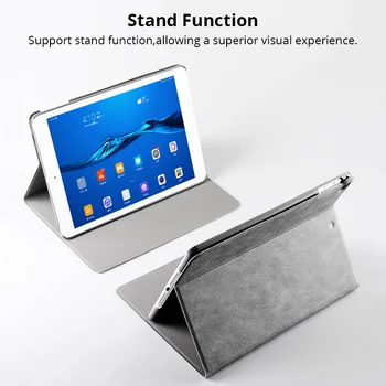Caso para Huawei MediaPad T5 10 AGS2-L09/W09/L03 10.1 Slim Dobrável Flip Stand Cover capa de Couro PU para o Huawei T5 10 Tablet Funda