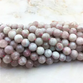 Natural Rodada de Rosa cor-de-Rosa Sakura Esferas de Pedra de Qualidade Superior 4 6 8 10 mm Liso Matérias de Flor de Cerejeira Pedra de Quartzo de Esferas Para Fazer Jóias