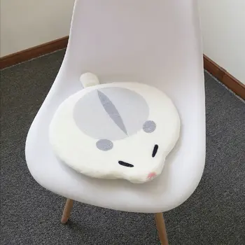 38cm Única Japão Branco Hamster de Pelúcia Cadeira de Almofada Macia dos desenhos animados de Animais Hamster Esponja Assento da Cadeira de Almofadas de Decoração de Casa de Dom Crianças