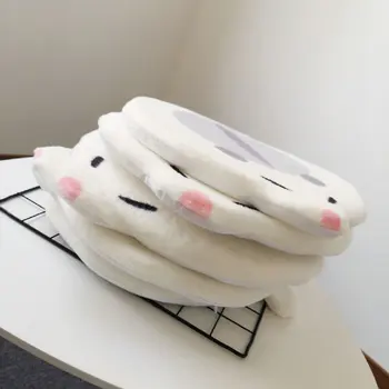 38cm Única Japão Branco Hamster de Pelúcia Cadeira de Almofada Macia dos desenhos animados de Animais Hamster Esponja Assento da Cadeira de Almofadas de Decoração de Casa de Dom Crianças