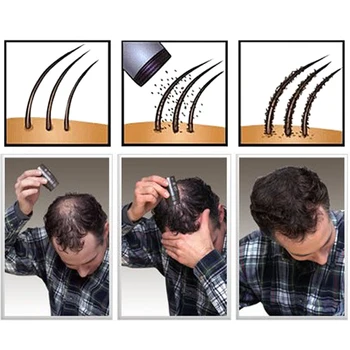 Conjunto de Toppik Hair Construção de Fibras de 9 Cores de Cabelo o Cabelo Cheio Instantaneamente Fibras Capilares da fibra segurar spray em pó para tratamento de cabelo