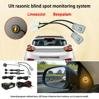 Carro De Monitoramento De Ponto Cego Sistema Ultrassônico De Distância Do Sensor De Auxiliar De Mudança De Faixa De Ferramenta De Ponto Cego Do Espelho De Radar Do Sistema De Detecção De