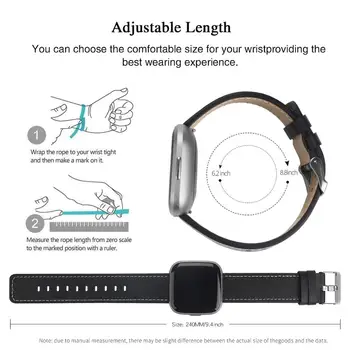 Pulseira de couro para o fitbit versa 2 pulseira correia banda oficial tipo de pulseira para fitbit versa / versa lite Inteligente faixa de relógio