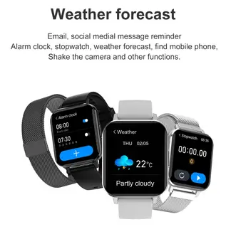 DTX Smart watch Homens 1.78 polegadas IP68 ECG Smartwatch Android Multi-Modo de Desporto da Pressão Arterial de Oxigênio Relojes relógio de Pulso VS IWO T500
