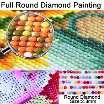 Completo Quadrado/Redondo Broca 5D DIY Diamante Pintura 
