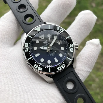 STEELDIVE Impermeável NH35 Relógio Automático de Homens de Aço Inoxidável Sapphire Crystal Cerâmica de Bisel C3 Luminoso do Relógio Mecânico