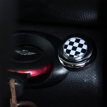 Carro Auto Começar-clique em iniciar botão de ignição Anel de Decoração de Interiores Adesivo Para MINI Cooper S R55 R56 R60 R61 Compatriota