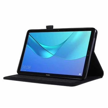 Fino Pano de Caso Para o Huawei MediaPad M5 lite 8.0 JDN2-AL00 JDN2-W09 Tablet Flip tampa do suporte para huawei M5 lite 8 polegadas case + película