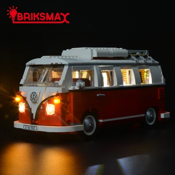 BriksMax Diodo emissor de Luz, Kit Para 10220 T1 Van de Acampamento para o , NENHUM Modelo de Carro
