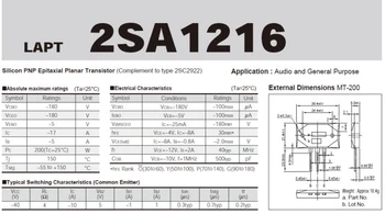 De diodo de alta potência tríodo 2SC2922 2SA1216 Sanken amplificador de áudio tubo Novo spot de Garantia de Qualidade amplificador HIFI
