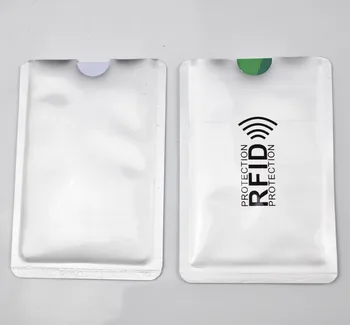 1000pcs RFID Bloqueio de Mangas Anti-Roubo de Cartão RFID Protetor de RFID Bloqueio de Manga Identidade Anti-Digitalização do Cartão de Manga