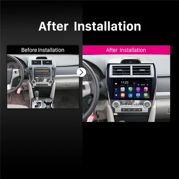 Seicane Android 10.0 Car Multimedia player de DVD do Carro Para 2012-2017 TOYOTA CAMRY Apoio OBD2 Link de Espelho de Controle do Volante