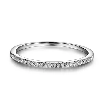 Genuíno Eternidade anel Real 925 prata Esterlina de Pavimentação AAAAA cz de Noivado alianças de Casamento para as mulheres de Noiva Instrução Jóia do Partido