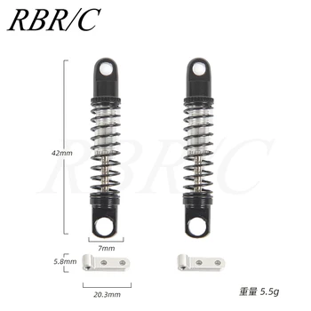 RBR/C R493 Eixo Traseiro, Amortecedor do Metal Kit de Upgrade DIY Acessórios Para Movimentação de Quatro Rodas Escalada RC Micro Caminhão WPL D12 Carro
