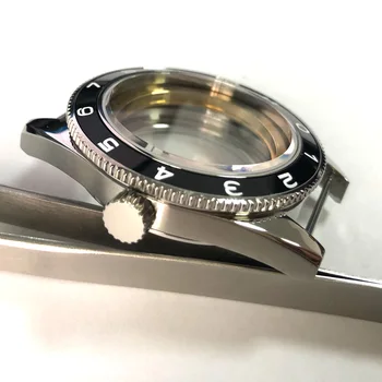Nova chegada de luxo corgeut marca 41mm caixa do Relógio de Cerâmica Preta Moldura de Ajuste Miyota 8205/8215,ETA 2836 DG 2813 relógio de Pulso