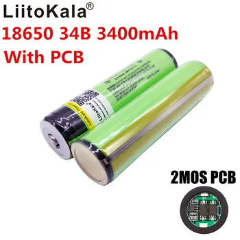4PCS Original LiitoKala 18650 3400mAh NCR18650B 3400 3.7 V bateria de Li-ion bateria Rechargebale