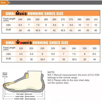 BMAI Marca Respirável Profissão a Maratona Sapatos Lace-up de Luz os Homens de Sapatos de Amortecimento Esporte Jogging Mens Designer de Sapatilhas