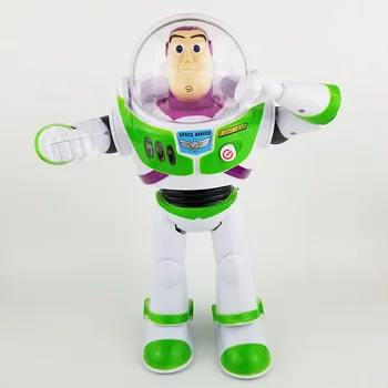 Grande Buzz Lightyear Ação Brinquedo Figuras de Bonecos da disney, Toy Story Som e luz pode caminhar Figuras de Bonecos