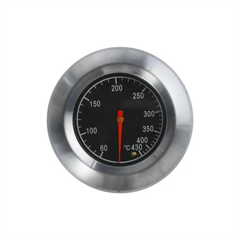 Alta Qualidade de Churrasco CHURRASCO Fumante Grelha de Aço Inoxidável Termômetro indicador da Temperatura do 60-430