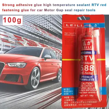 2020 Novo Selante 100g Forte Cola Adesiva de Alta Temperatura Selante RTV Vermelho de Fixação com Cola Para Motor de Carro Lacuna de Reparo de Vedação Ferramentas