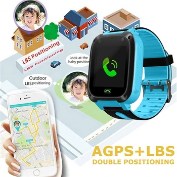 Smart Watch S4 Crianças Smartwatch Telefone LBS/GPS Tracker do Cartão SIM Para a Menina Menino relógio do Esporte SOS Localizador de Chamada de Tela da Câmera@5