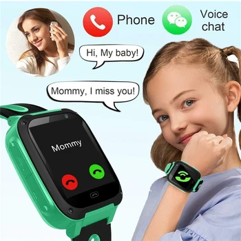 Smart Watch S4 Crianças Smartwatch Telefone LBS/GPS Tracker do Cartão SIM Para a Menina Menino relógio do Esporte SOS Localizador de Chamada de Tela da Câmera@5