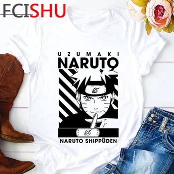 Naruto Harajuku Engraçado dos desenhos animados T-Shirt dos Homens Sasuke Legal Streetwear Camiseta de Verão Hip Hop Gráfico T-shirt Anime Top Casual Tee Masculina