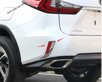 Yimaautotrims Exterior Ajuste Para o Lexus RX RX450H 2016 - 2020 ABS Cromado Traseira da Cauda luz de Nevoeiro Luzes de Cobertura Trim / Cromo Estilo