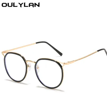 Oulylan Rodada Terminou Miopia Óculos Mulheres Homens de Olhos de Gato Míope, Óculos Estudante de Óculos com Dioptrias Menos -1.0 -1.5 -2.5