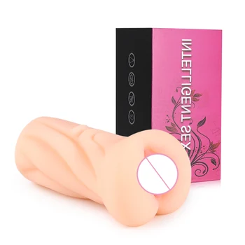 3 Tipos de Silicone Oral, Vagina Artificial Buceta Sexo Anal com Vibrador Masculino Masturbação Copa Boca Vaginal Ânus Copa Brinquedos do Sexo para Homens