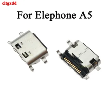 1Pcs Para Elephone A5-Tipo c 12pin Micro USB Conector jack de Carregamento de Porta DC Substituição