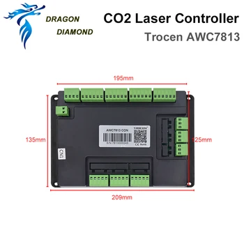 Laser de Co2 DSP Sistema de Controlador de Trocen AWC7813 Substituir 708S 708C LITE Para Co2 de gravação a Laser e Máquina de Corte