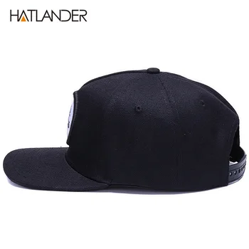 HATLANDER Original osso boné snapback hip hop chapéus homens mulheres sol cap gorras de alta qualidade, equipado televisão projeto de lei snapback