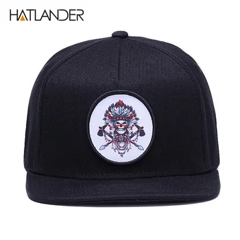HATLANDER Original osso boné snapback hip hop chapéus homens mulheres sol cap gorras de alta qualidade, equipado televisão projeto de lei snapback